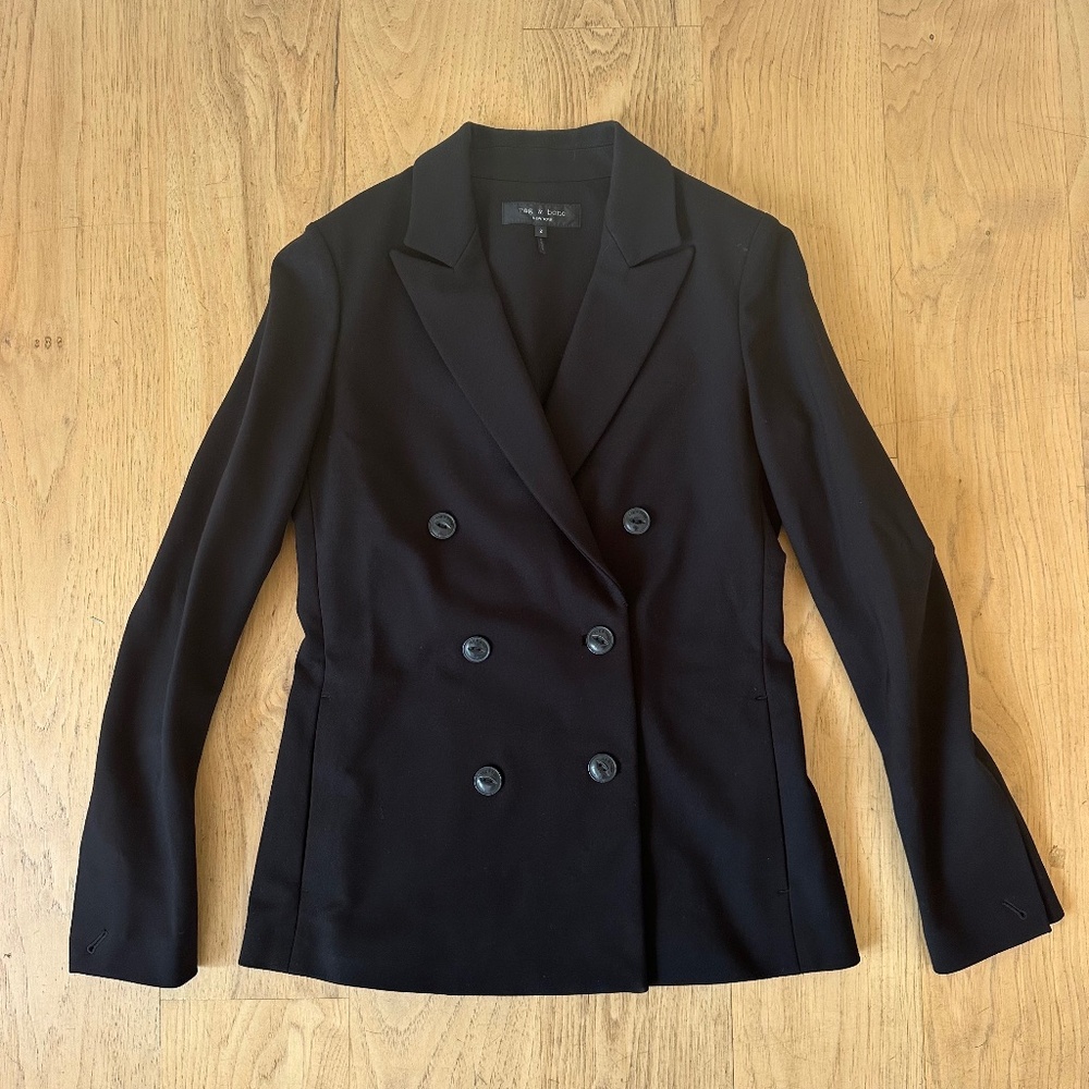 RAG & BONE Knit Double Breasted Blazer